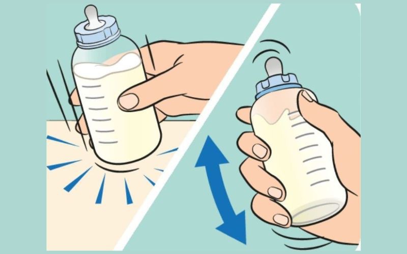 Lắc sữa quá mạnh