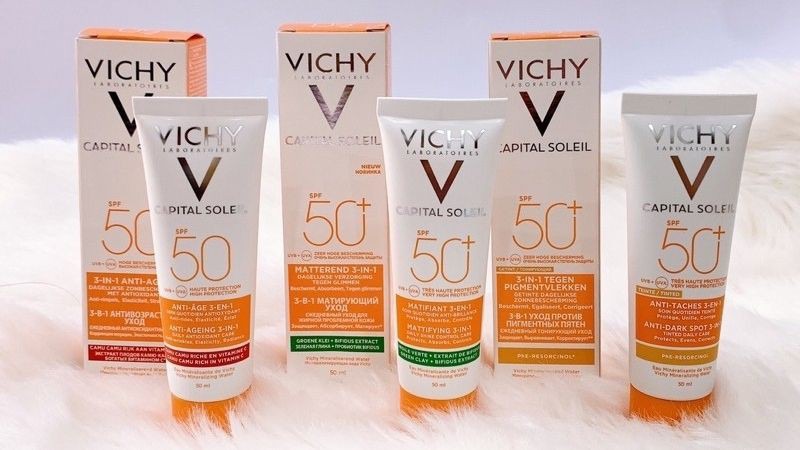 Kem chống nắng Vichy SPF 50 PA+++ Ideal Soleil Anti-dark Spots