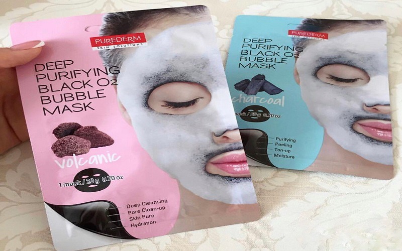 Mặt nạ thải độc Purederm Deep Purifying O2 Bubble Mask 20g
