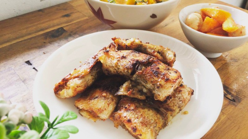 Cá mối chiên sả ớt
