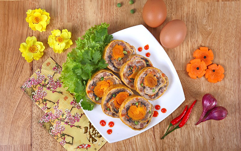 Chả giò hoa ngũ sắc