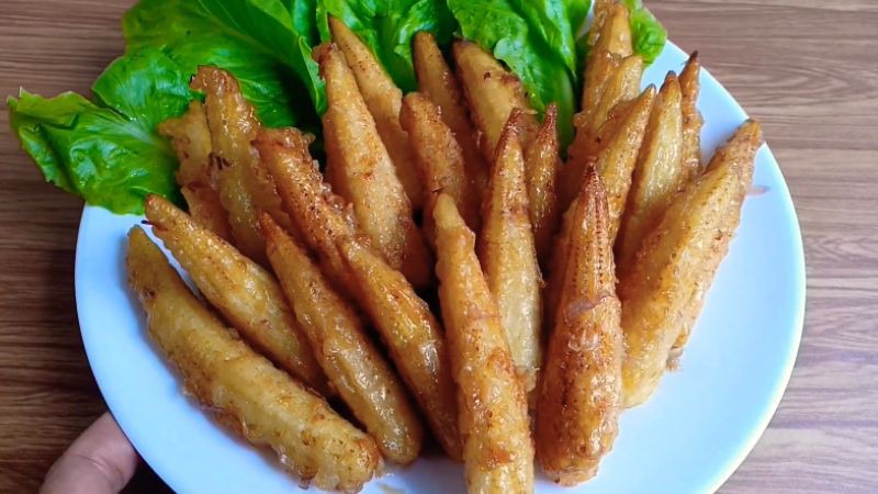 Bắp non chiên giònBắp non chiên giòn