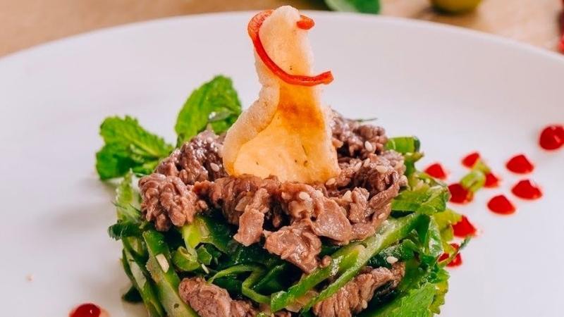 Gỏi đậu rồng thịt bò