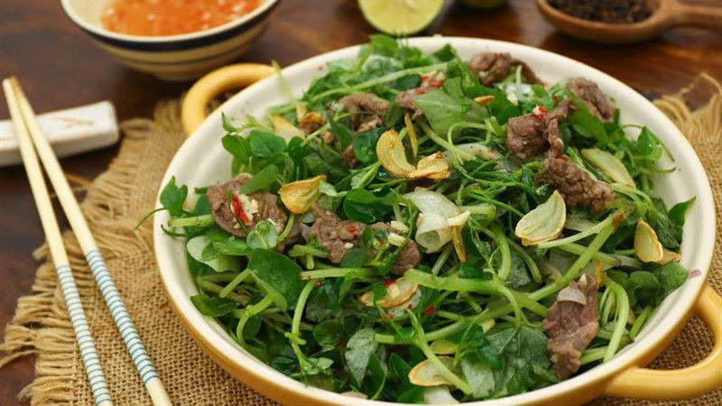 Gỏi thịt bò càng cua