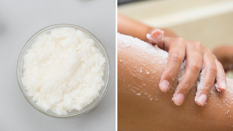 Thoa hỗn hợp Vaseline cùng với đường