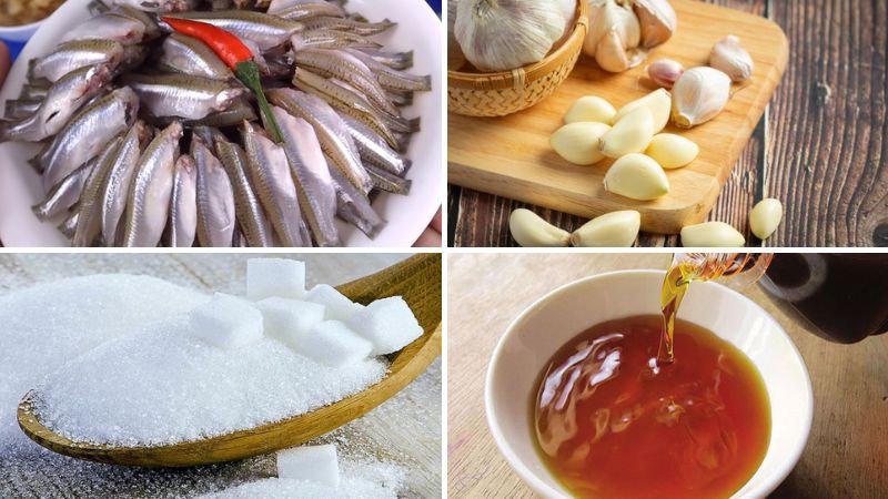 Nguyên liệu làm cá lòng tong kho tiêu