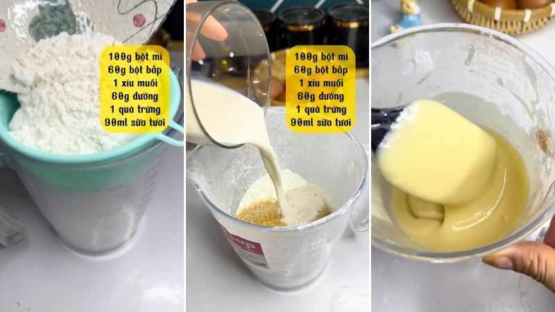 Làm bột bánh