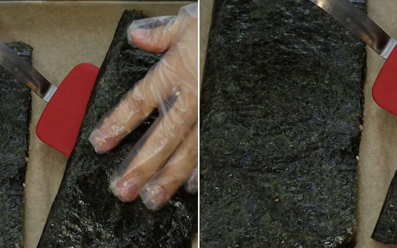  Nướng rong biển kẹp hạt